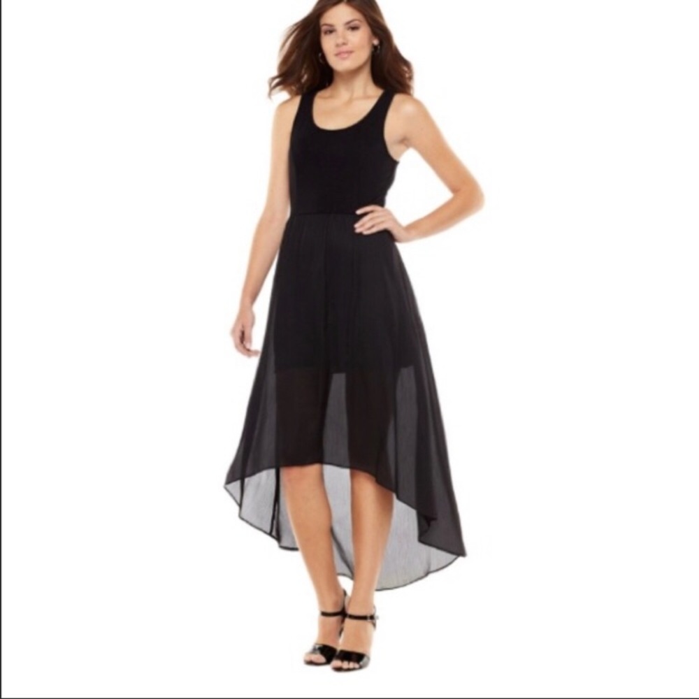 Lauren Conrad black high low dress
